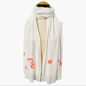 Wildfox Lipstick Traces Scarf in Clean White